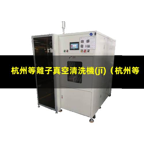 杭州等離子真空清洗機(jī)