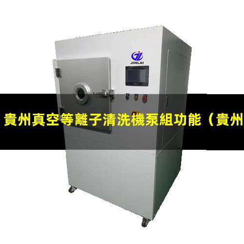 貴州真空等離子清洗機泵組功能