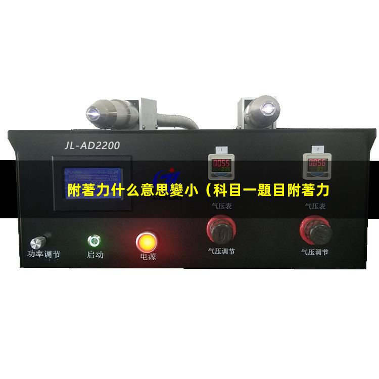 科目一題目附著力什么意思